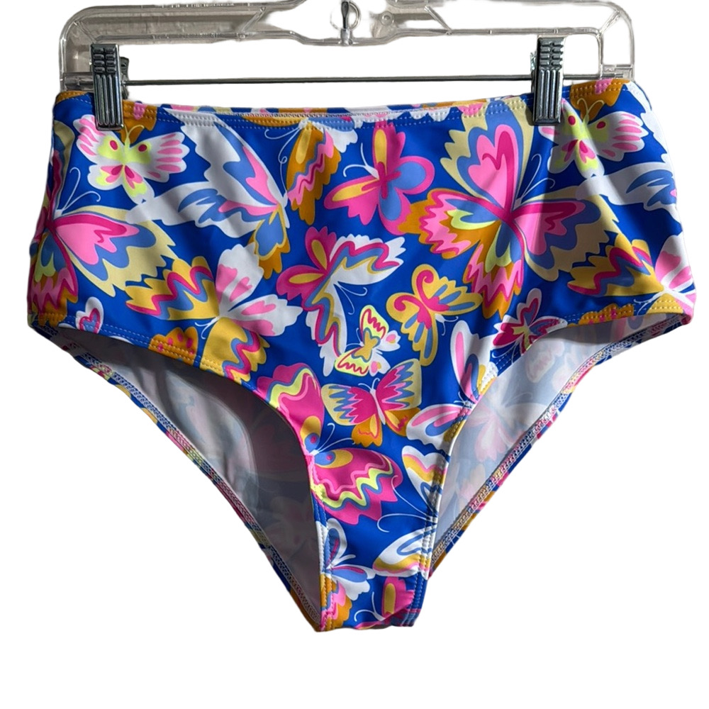 Floral Blue Bikini Bottom